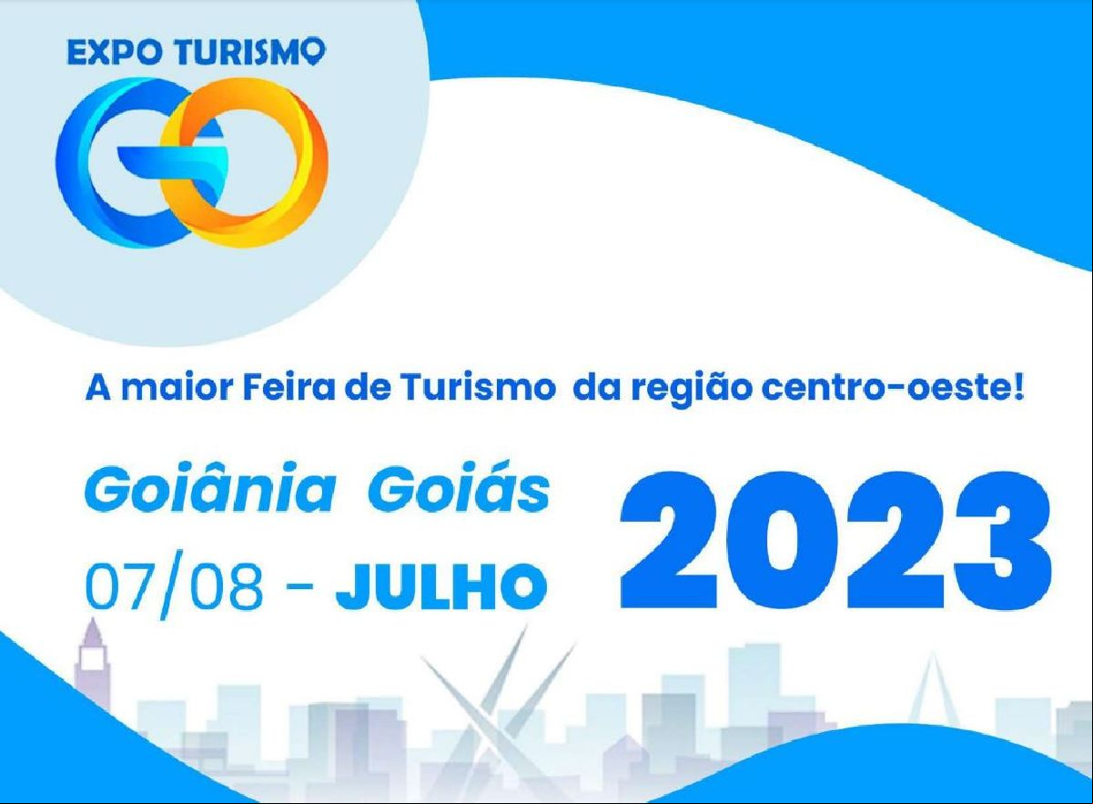 A EXPO TURISMO GOIÁS É A MAIOR E A MELHOR FEIRA DE TURISMO E EVENTO DE NEGÓCIOS TURÍSTICOS DA REGIÃO CENTRO-OESTE, ESTÁ MARCADO PARA O DIA 7 E 8 DE JULHO/2023 NA CAPITAL GOIÂNIA 